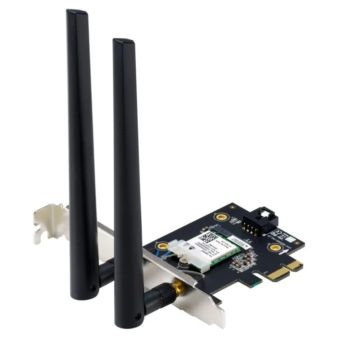 ASUS PCE-BE6500 WiFi 7 Bluetooth 5.4 Adapter BE6500 Triband. PCI Express. 2x Externe Antenne — image 2