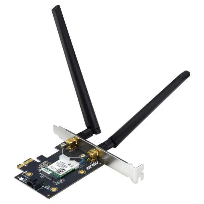 ASUS PCE-BE6500 WiFi 7 Bluetooth 5.4 Adapter BE6500 Triband. PCI Express. 2x Externe Antenne — image 4