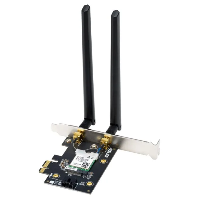 ASUS PCE-BE6500 WiFi 7 Bluetooth 5.4 Adapter BE6500 Triband. PCI Express. 2x Externe Antenne — image 5