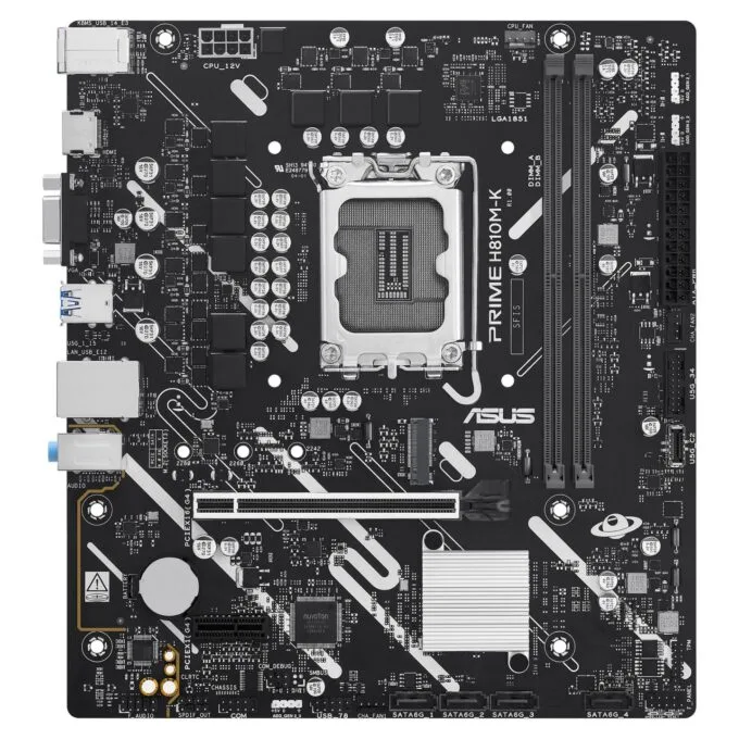 ASUS PRIME H810M-K-mATX Mainboard Sockel 1851 HDMI VGA — image 1