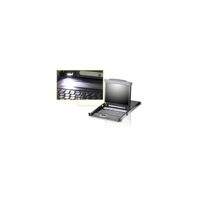 ATEN CL5716MW 43cm wide LCD KVM Switch. USB-PS 2.VGA. 16 Port. DE-Layout — image 3