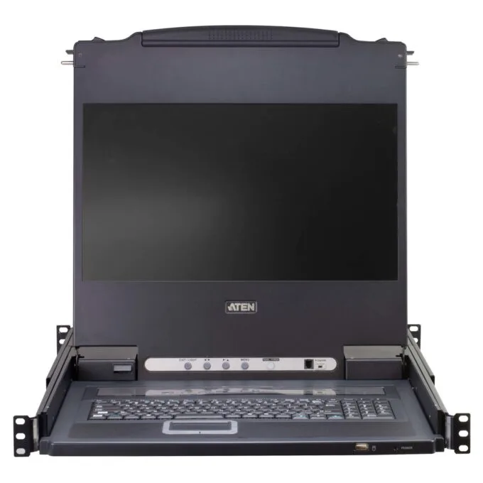 ATEN CL5716MW 43cm wide LCD KVM Switch. USB-PS 2.VGA. 16 Port. DE-Layout — image 4
