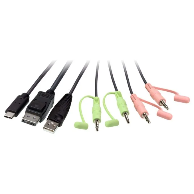 ATEN CS52DP 2-Port USB-C DP Hybrid Kabel KVM — image 3