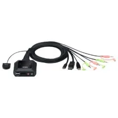 ATEN CS52DP 2-Port USB-C DP Hybrid Kabel KVM