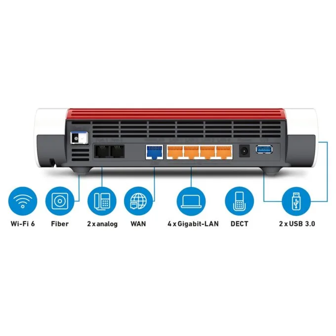 AVM Fritz! Box 5590 Fiber WLAN Router - Router - Wifi-6 — image 5