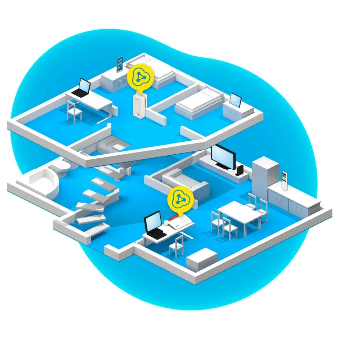 AVM FRITZ! Powerline 1260E 1200Mbit s Eingebauter Ethernet-Anschluss WLAN white 1Stück(e) Single — image 6