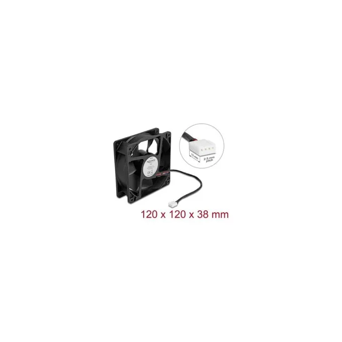 Axiallüfter 12 V DC. 120 x 120 x 38 mm schwarz — image 3