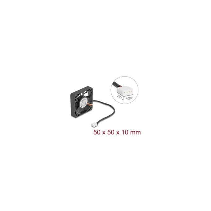 Axiallüfter 12 V DC. 50 x 50 x 10 mm schwarz — image 3