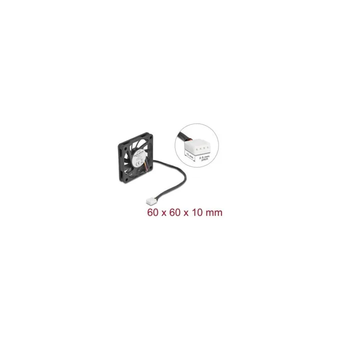 Axiallüfter 12 V DC. 60 x 60 x 10 mm schwarz — image 3