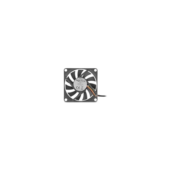 Axiallüfter 12 V DC. 70 x 70 x 10 mm schwarz — image 1