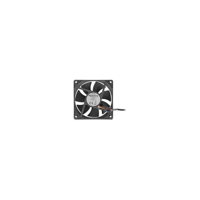 Axiallüfter 12 V DC. 80 x 80 x 25 mm schwarz — image 1