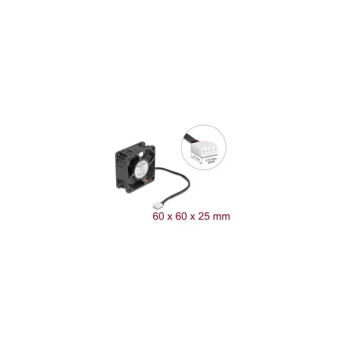 Axiallüfter 24 V DC. 60 x 60 x 25 mm schwarz — image 3
