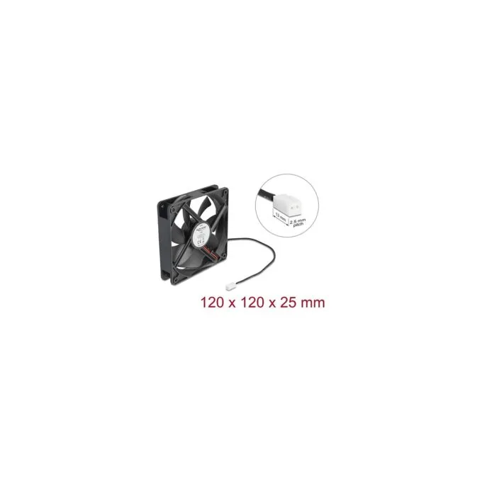 Axiallüfter 5 V DC. 120 x 120 x 25 mm schwarz — image 3