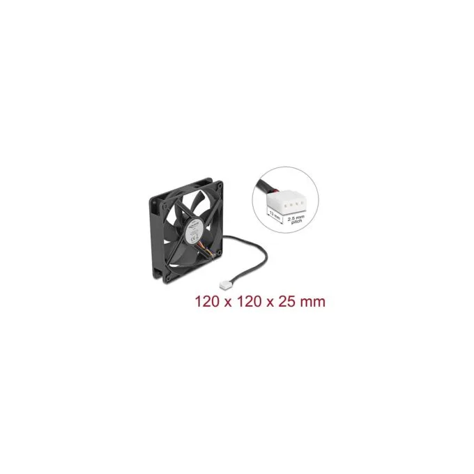 Axiallüfter 24 V DC. 120 x 120 x 25 mm schwarz — image 3