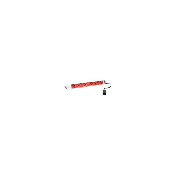 BACHMANN 19' Steckdosenleiste 9x Schutzkontakt C20-Stecker, Aluminium — image 1