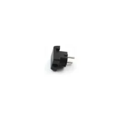 BACHMANN Schutzkontaktstecker schwarz flach