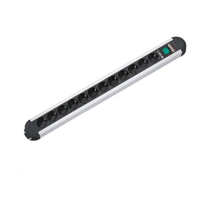 BACHMANN Steckdosenleiste ALU 12fach 45deg mit Schalter 1,75m — image 2