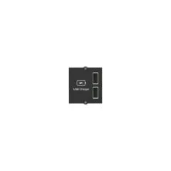 BACHMANN USB A A 15W Doppelcharger , 2x Typ A 5V 2,4A GST18, schwarz, 0,2 m