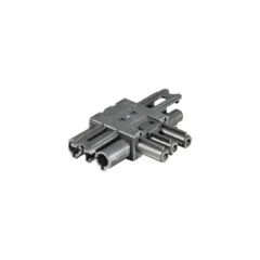 BACHMANN Verteilerblock WIELAND GST18 1xIn 2xOut flach schwarz