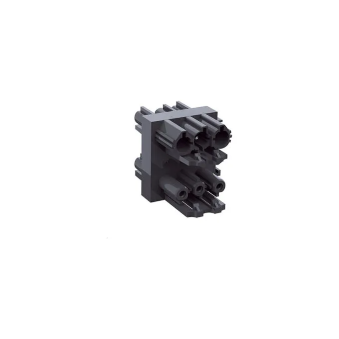 BACHMANN Verteilerblock WIELAND GST18 1xIn 3xOut mit Verriegelungslaschen schwarz — image 1
