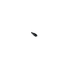 BACHMANN Vollgummi-Konturenstecker, schwarz, ohne Schutzkontakt