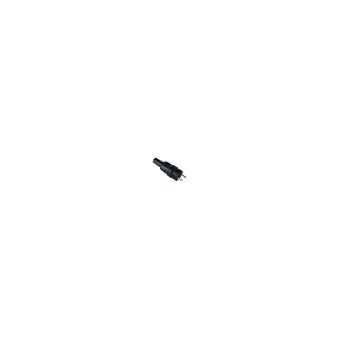 BACHMANN Vollgummi-Konturenstecker, schwarz, ohne Schutzkontakt — image 1