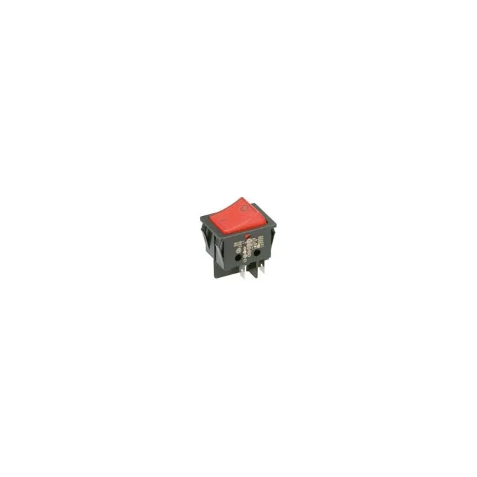 BACHMANN Wippenschalter Serie 3652, Aus schalter, bel., 2polig,, schwarz rot — image 1