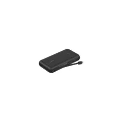 Belkin Powerbank mit integriertem USB-C Kabel. Schwarz. USB-C. 20.000 mAh