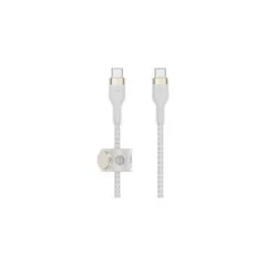 Belkin USB-C auf USB-C Kabel geflochten. Weiß. 60W. 1m