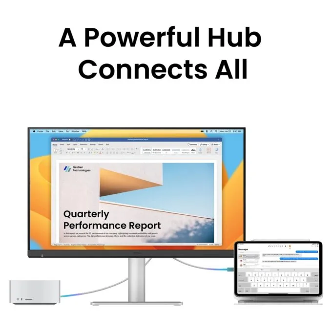 BenQ 68,6cm MA270S 16:9 USB-C HDMI silv. lift piv 5K — image 12