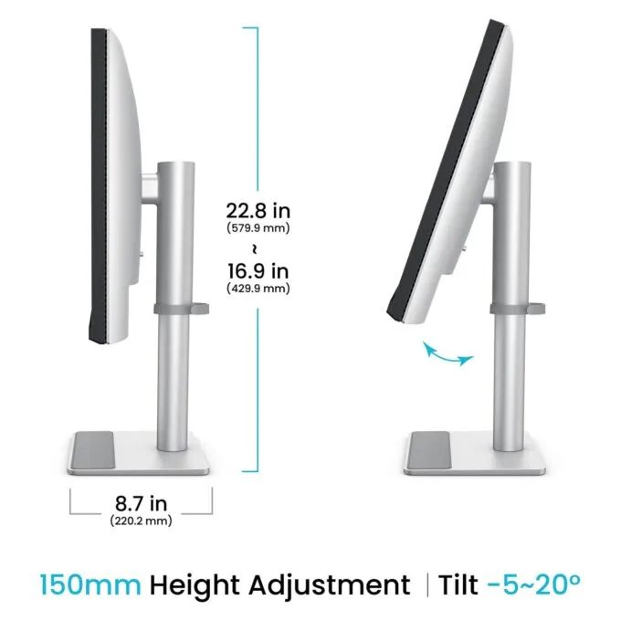 BenQ 68,6cm MA270S 16:9 USB-C HDMI silv. lift piv 5K — image 5