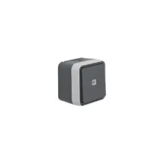 Berker 30763525 Ko-Wechselschalter. beleuchtet AP WD W.1 grau
