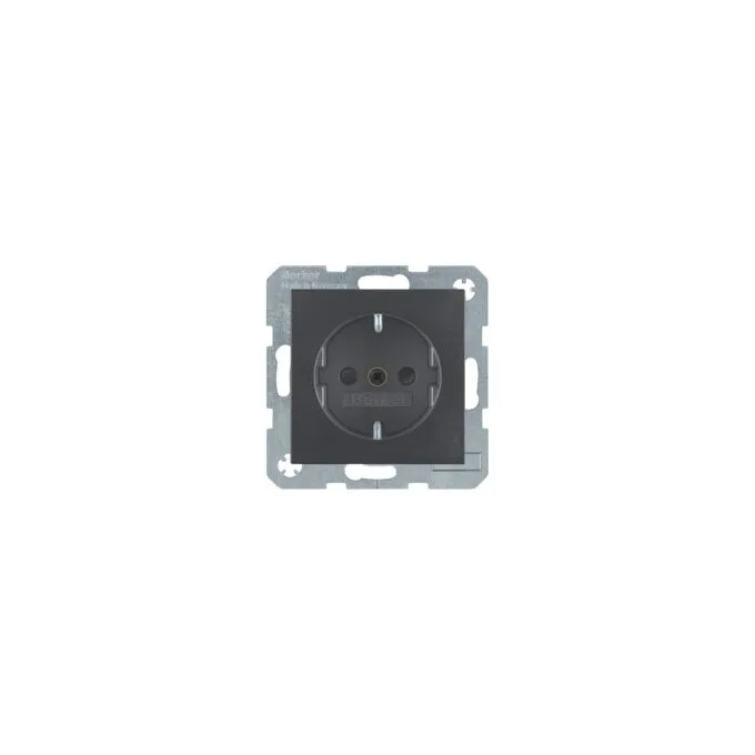 Berker 4723 16 06 Schuko Steckdose B1 anthrazit — image 1