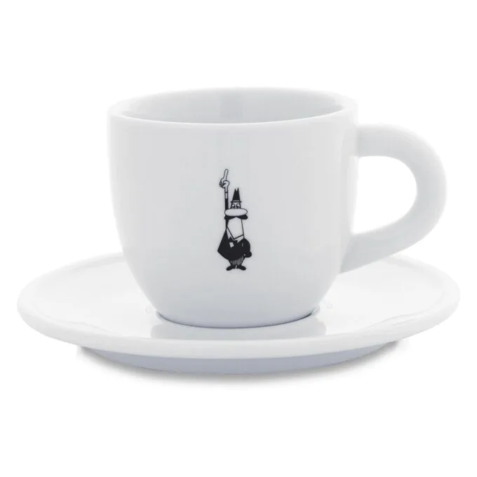 Bialetti Cappuccinotasse Istituzionale inkl. Untertasse - Porzellan - weiß - 240ml — image 1