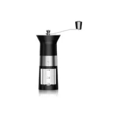 Bialetti Premium-Kaffeemühle (manuell) mit Edelstahlmahlwerk - schwarz