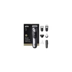 Braun Series 9 Beard Trimmer BT9520 244848 Akku Netz satin chrome 7 Aufsätze Rei