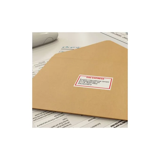 Brother DK22251 Endlosetiketten (Papier) - schwarz-rot auf weiß. 62mm x 15.24 m — image 2