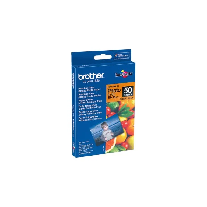Brother Fotopapier A6 50 Blatt (bis 6000 dpi) 260g m — image 1