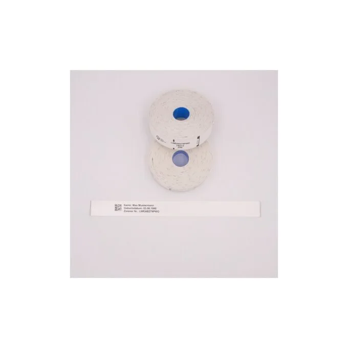 Brother - Klebeverschluss - wei - 25 x 279 mm 200 Stck. (1 Rolle(n) x 200 Erwachsenenarmbnder - fr Brother TD-2130NSA — image 1