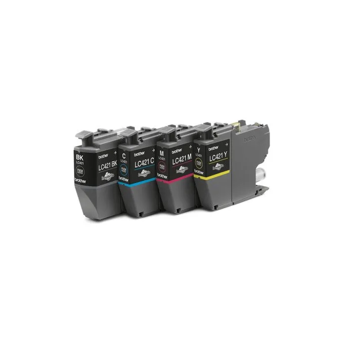 Brother LC421 4er-Pack Schwarz, Gelb, Cyan, Magenta — image 2