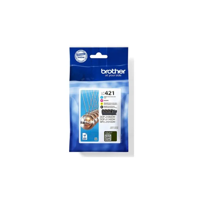 Brother LC421 4er-Pack Schwarz, Gelb, Cyan, Magenta — image 1