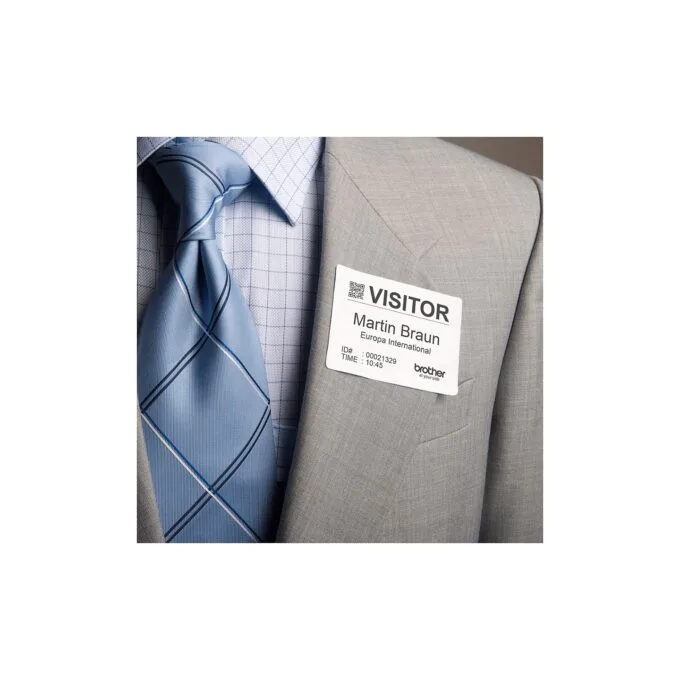 BROTHER name badge labels 260 pcs roll 60 x 86 DK single label roll — image 2