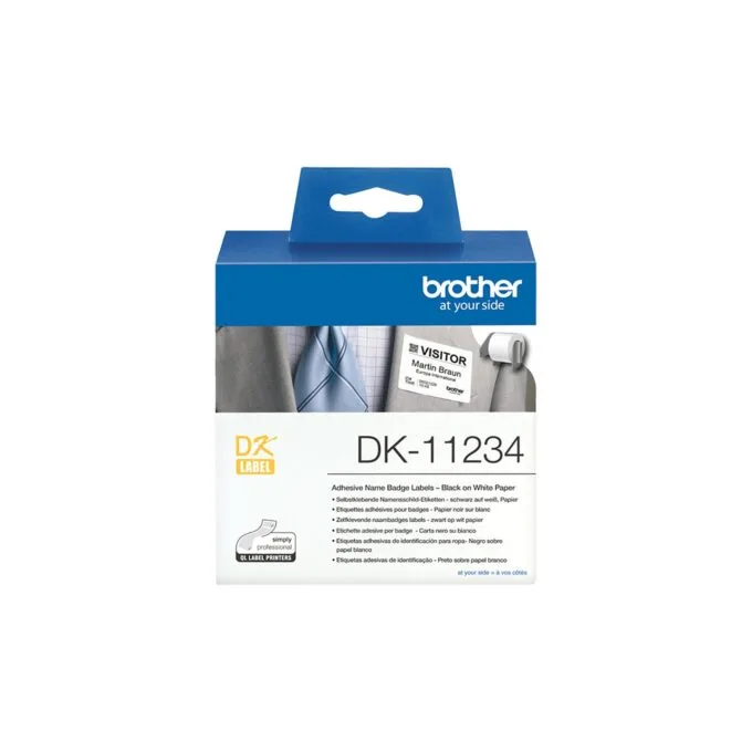 BROTHER name badge labels 260 pcs roll 60 x 86 DK single label roll — image 3