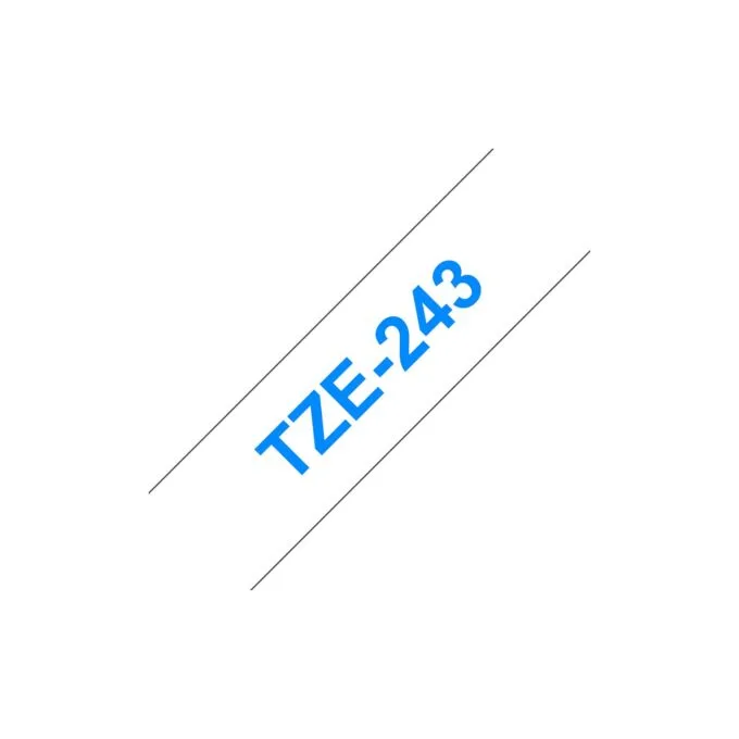 BROTHER P-Touch TZE-243 blau auf weiss 18mm — image 1