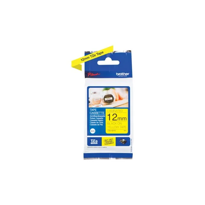 BROTHER P-Touch TZe-631S Schriftbandkassette gelb schwarz 12mm — image 1