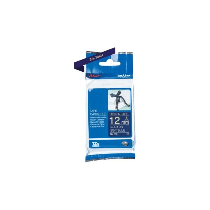 BROTHER textile tape gold navy 12mm 4m — image 2