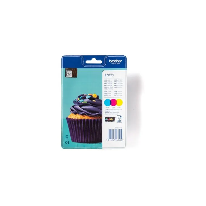 Brother Tinte LC123RBWBP LC-123RBWBP Multipack in Blister C.M.Y — image 1