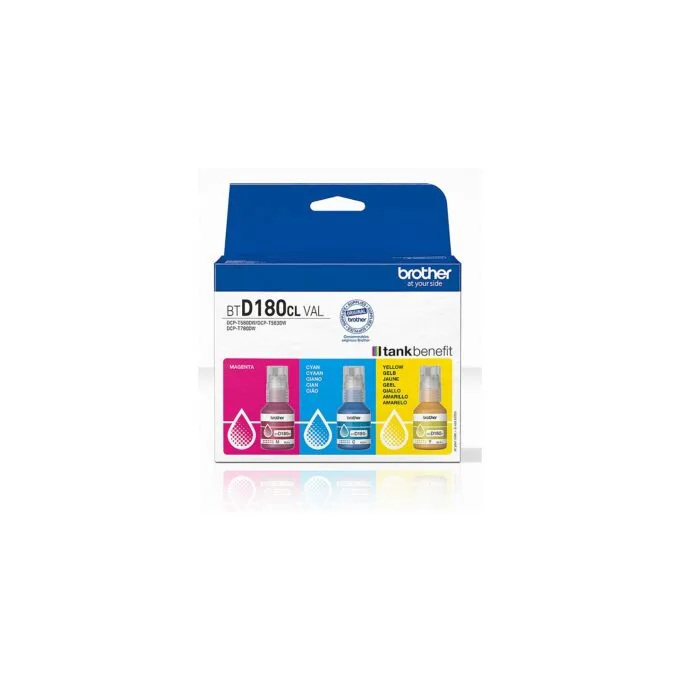 Brother Tintenflaschen BTD-180CLVAL Multipack — image 1