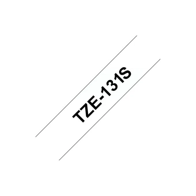 Brother TZe-131S 1 Rolle(n) laminiertes Band Schwarz auf Transparent — image 1