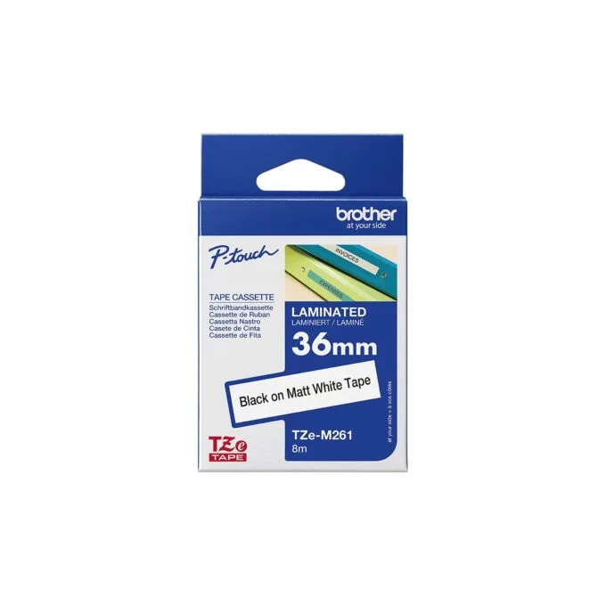 BROTHER TZeM261 tape black on white surface 36mm — image 3